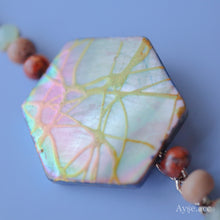 画像をギャラリービューアに読み込む, マザーオブパールヘキサゴンブレスレット(brd)