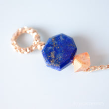 画像をギャラリービューアに読み込む, スライスカットラピスラズリブレスレット(gld)