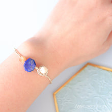 画像をギャラリービューアに読み込む, スライスカットラピスラズリブレスレット(gld)