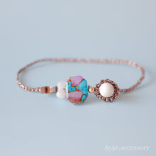 画像をギャラリービューアに読み込む, コンポジットターコイズブレスレット(brd)