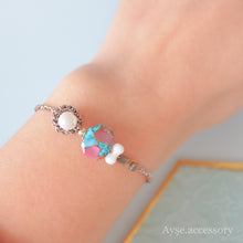 画像をギャラリービューアに読み込む, コンポジットターコイズブレスレット(brd)