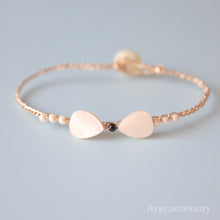 画像をギャラリービューアに読み込む, シェルリボンブレスレット(gld)