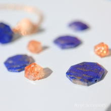 画像をギャラリービューアに読み込む, スライスカットラピスラズリブレスレット(gld)