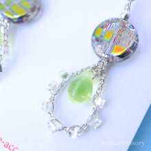 画像をギャラリービューアに読み込む, 糸編みチェコビーズピアス(slv)