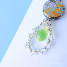 画像をギャラリービューアに読み込む, 糸編みチェコビーズピアス(slv)