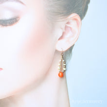画像をギャラリービューアに読み込む, 糸編みチェコビーズピアス(org)