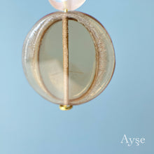 画像をギャラリービューアに読み込む, おはじきビーズピアス(brown)