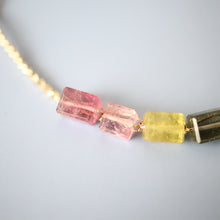 画像をギャラリービューアに読み込む, カラフルトルマリンブレスレット(gld)