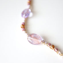 画像をギャラリービューアに読み込む, チェコビーズショートネックレス(ppl)