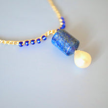 画像をギャラリービューアに読み込む, ラピスラズリショートネックレス