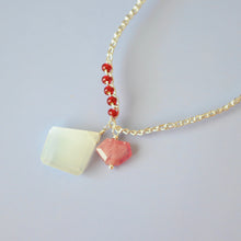 画像をギャラリービューアに読み込む, ホワイトオパールショートネックレス