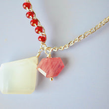 画像をギャラリービューアに読み込む, ホワイトオパールショートネックレス