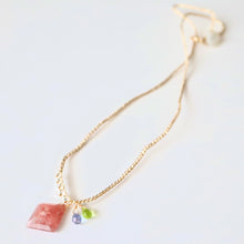 画像をギャラリービューアに読み込む, ストロベリークォーツショートネックレス