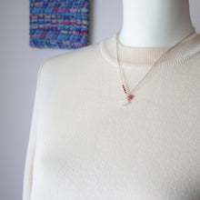 画像をギャラリービューアに読み込む, ホワイトオパールショートネックレス