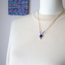 画像をギャラリービューアに読み込む, ラピスラズリショートネックレス