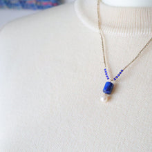 画像をギャラリービューアに読み込む, ラピスラズリショートネックレス