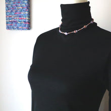 画像をギャラリービューアに読み込む, チェコビーズショートネックレス(ppl)