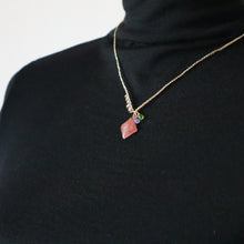 画像をギャラリービューアに読み込む, ストロベリークォーツショートネックレス