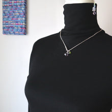 画像をギャラリービューアに読み込む, シャンデリアカットアメジストショートネックレス