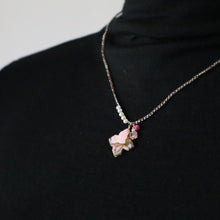 画像をギャラリービューアに読み込む, ピンクオパールコッパーショートネックレス