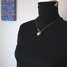 画像をギャラリービューアに読み込む, ピンクオパールコッパーショートネックレス