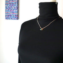 画像をギャラリービューアに読み込む, オニオンシェイプワンポイントネックレス(グリーンストロベリークオーツ)