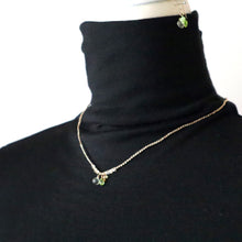 画像をギャラリービューアに読み込む, オニオンシェイプワンポイントネックレス(グリーンアメジスト)