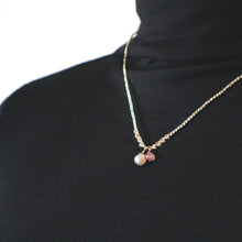 画像をギャラリービューアに読み込む, オニオンシェイプワンポイントネックレス(ムーンストーン)
