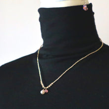 画像をギャラリービューアに読み込む, オニオンシェイプワンポイントネックレス(ムーンストーン)