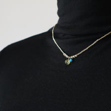 画像をギャラリービューアに読み込む, オニオンシェイプワンポイントネックレス(レモンクオーツ)