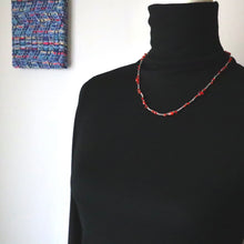 画像をギャラリービューアに読み込む, トルコビーズネックレス(red)