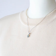 画像をギャラリービューアに読み込む, ラブラドライトドロップショートネックレス