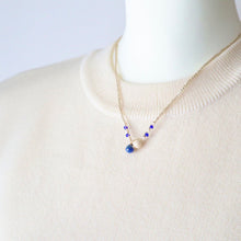 画像をギャラリービューアに読み込む, オニオンシェイプワンポイントネックレス(ラピスラズリ)