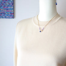 画像をギャラリービューアに読み込む, オニオンシェイプワンポイントネックレス(ラピスラズリ)