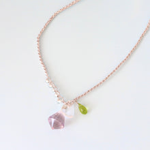 画像をギャラリービューアに読み込む, シャンデリアカットアメジストショートネックレス