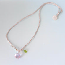 画像をギャラリービューアに読み込む, シャンデリアカットアメジストショートネックレス