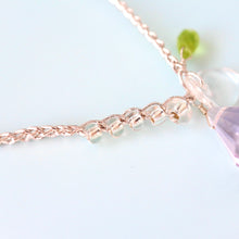 画像をギャラリービューアに読み込む, シャンデリアカットアメジストショートネックレス