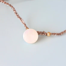 画像をギャラリービューアに読み込む, ピンクオパールコッパーショートネックレス
