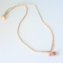 画像をギャラリービューアに読み込む, オニオンシェイプワンポイントネックレス(ムーンストーン)