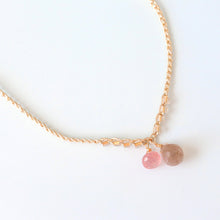 画像をギャラリービューアに読み込む, オニオンシェイプワンポイントネックレス(ムーンストーン)
