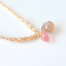 画像をギャラリービューアに読み込む, オニオンシェイプワンポイントネックレス(ムーンストーン)