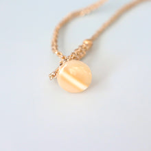 画像をギャラリービューアに読み込む, オニオンシェイプワンポイントネックレス(ムーンストーン)