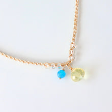 画像をギャラリービューアに読み込む, オニオンシェイプワンポイントネックレス(レモンクオーツ)