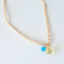 画像をギャラリービューアに読み込む, オニオンシェイプワンポイントネックレス(レモンクオーツ)