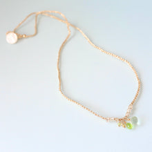 画像をギャラリービューアに読み込む, オニオンシェイプワンポイントネックレス(グリーンアメジスト)