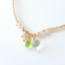 画像をギャラリービューアに読み込む, オニオンシェイプワンポイントネックレス(グリーンアメジスト)