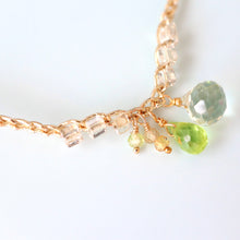 画像をギャラリービューアに読み込む, オニオンシェイプワンポイントネックレス(グリーンアメジスト)