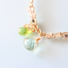 画像をギャラリービューアに読み込む, オニオンシェイプワンポイントネックレス(グリーンアメジスト)