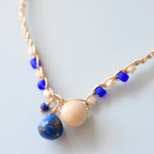 画像をギャラリービューアに読み込む, オニオンシェイプワンポイントネックレス(ラピスラズリ)