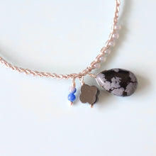 画像をギャラリービューアに読み込む, オブシディアンショートネックレス